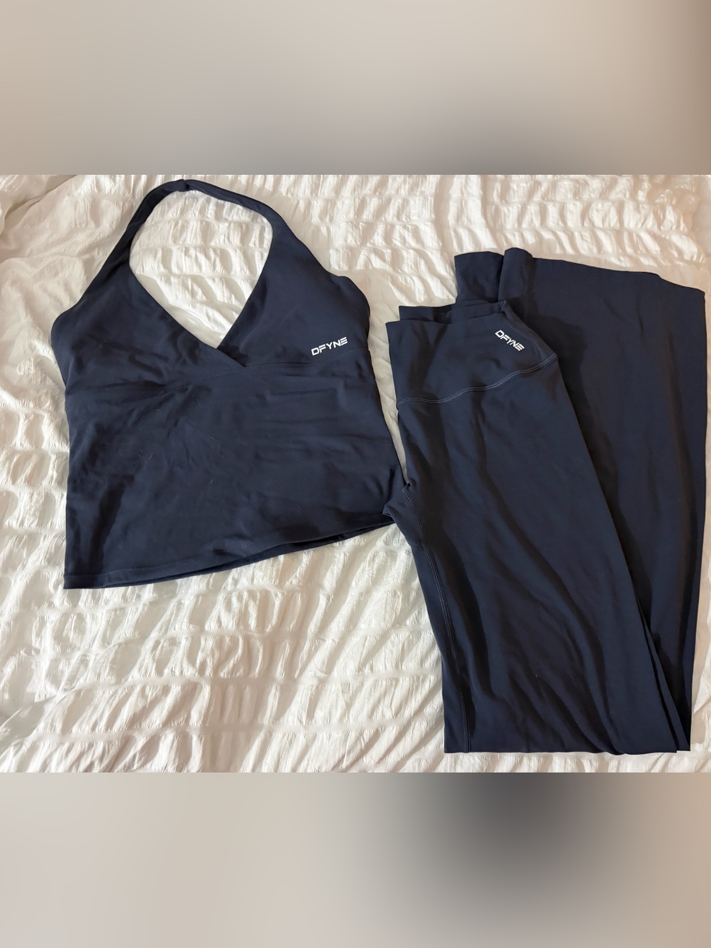 DFYNE FLARE Origin set NAVY size medium, pants medium short